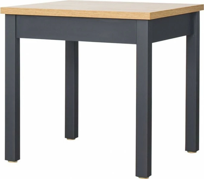 Stół rozkładany 79x80-120x80 (dąb Soma ciemny/grafit) 