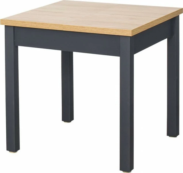 Stół rozkładany 79x80-120x80 (dąb Soma ciemny/grafit) 