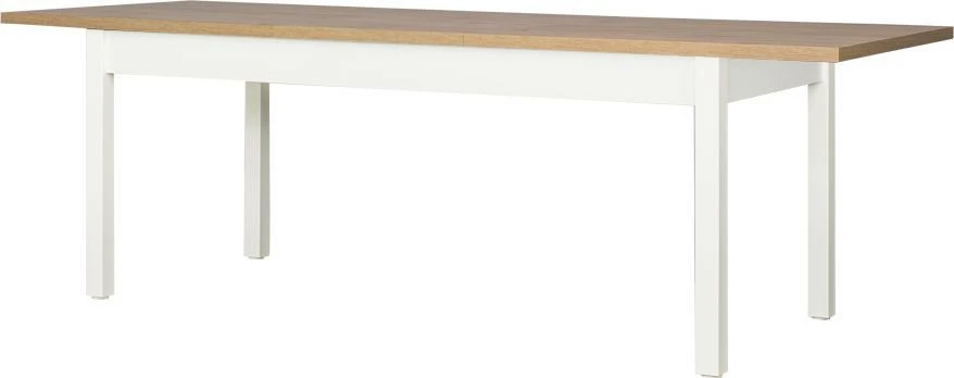 Rozkładany stół kuchenny 192 cm z automatem synchronicznym (dąb Soma ciemny/biały) 