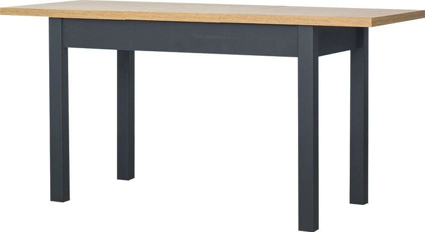 Rozkładany stół kuchenny 134 cm z automatem synchronicznym (dąb Soma ciemny/grafit)