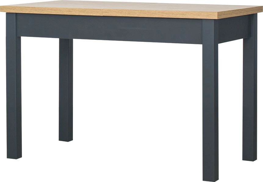 Rozkładany stół kuchenny 134 cm z automatem synchronicznym (dąb Soma ciemny/grafit)