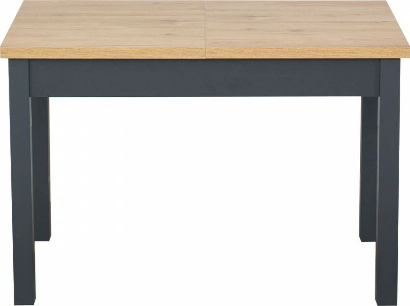 Rozkładany stół kuchenny 134 cm z automatem synchronicznym (dąb Soma ciemny/grafit) 