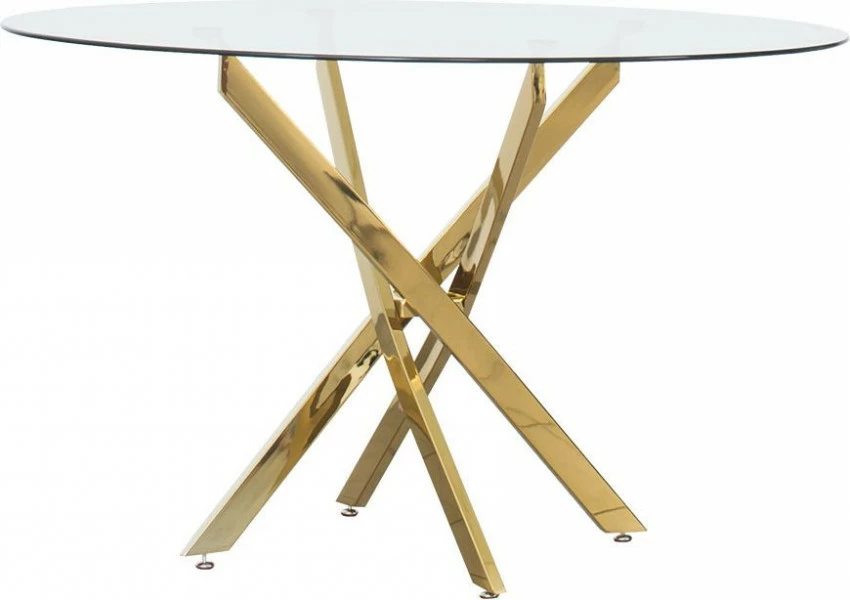 Stół okrągły szklany Goldimos 