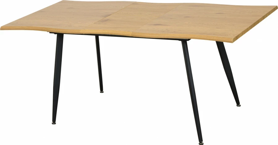 Stół rozkładany Sieno (dębowy/czarny)