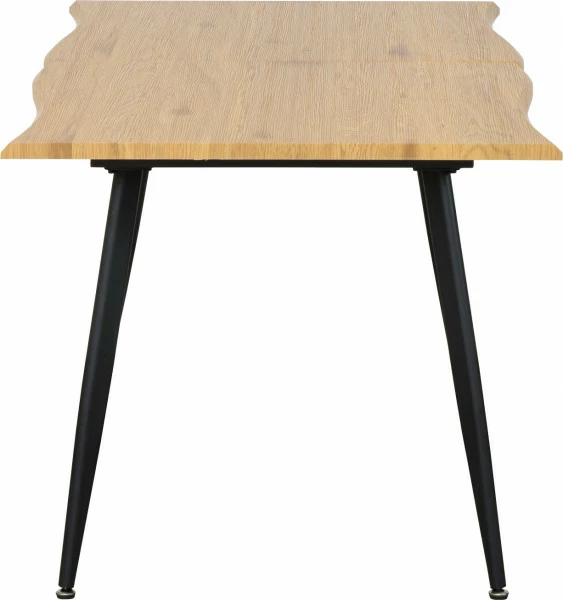 Stół rozkładany Sieno (dębowy/czarny) 