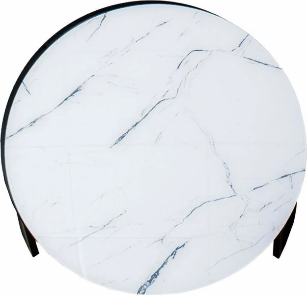 Stolik kawowy 80 cm Marbi 9 (biały-marmur)