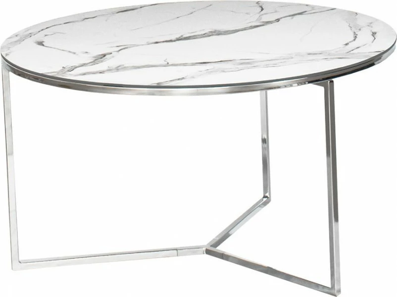Stolik kawowy duży Marbino 6 (srebrny)