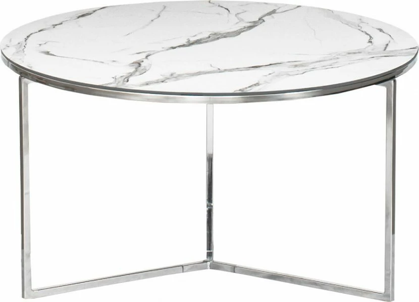 Stolik kawowy duży Marbino 6 (srebrny)