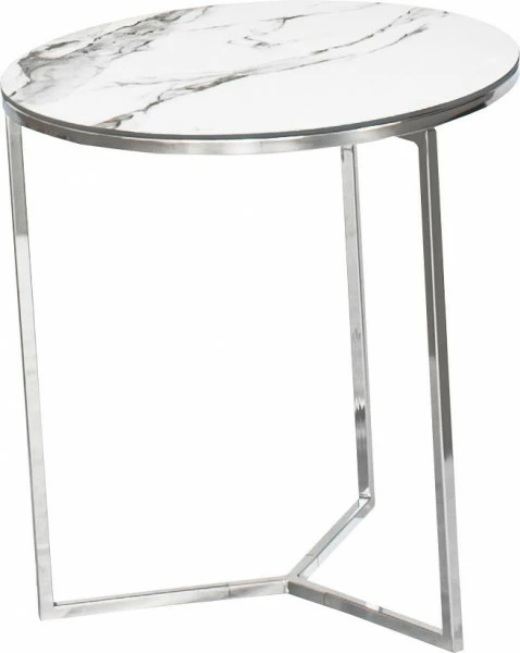Stolik kawowy mały Marbino 6 (srebrny)