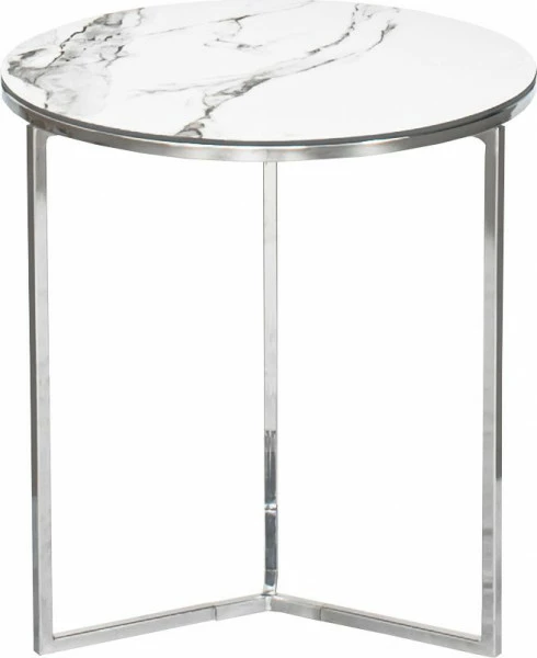 Stolik kawowy mały Marbino 6 (srebrny)