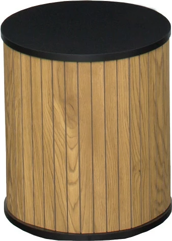 Stolik metalowy Naturos mały (natura/czarny)