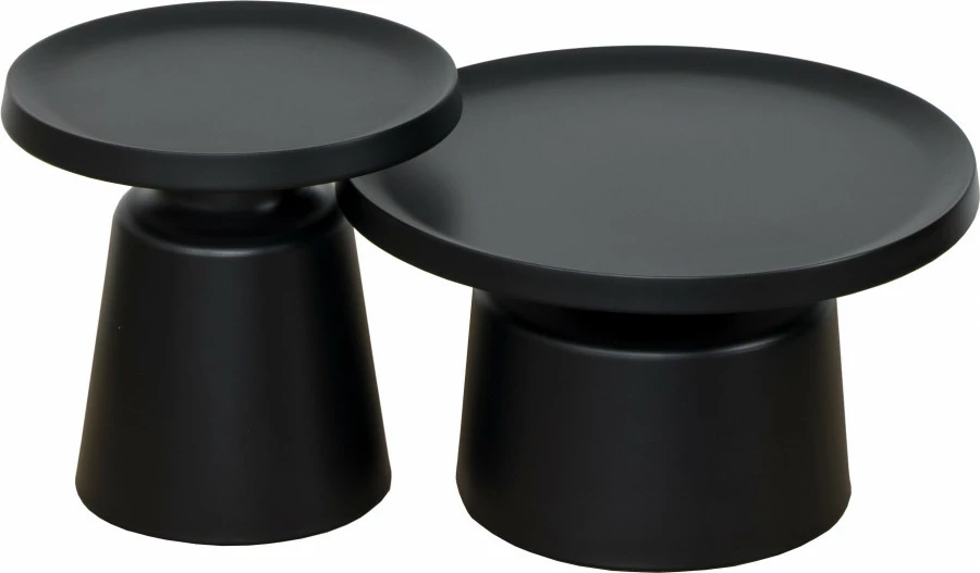 Zestaw dwóch stolików Morino (czarny)