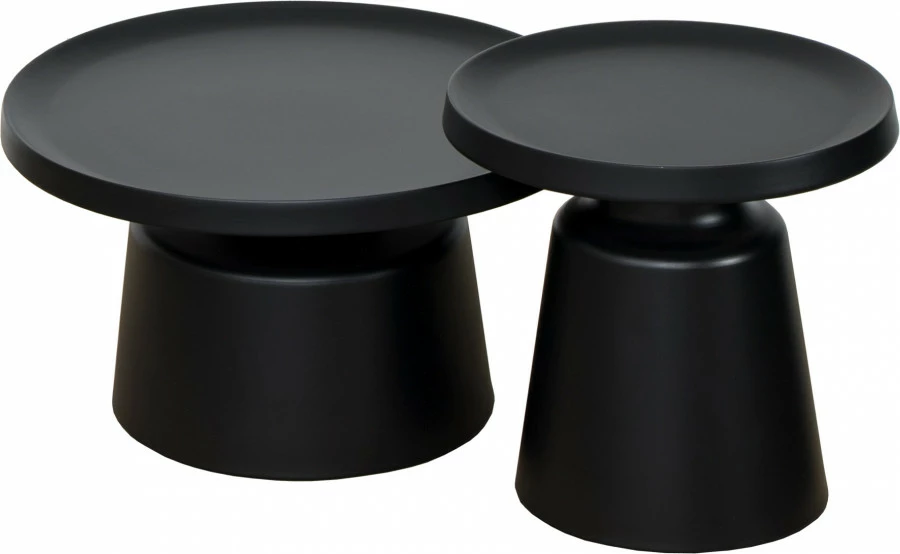Zestaw dwóch stolików Morino (czarny)