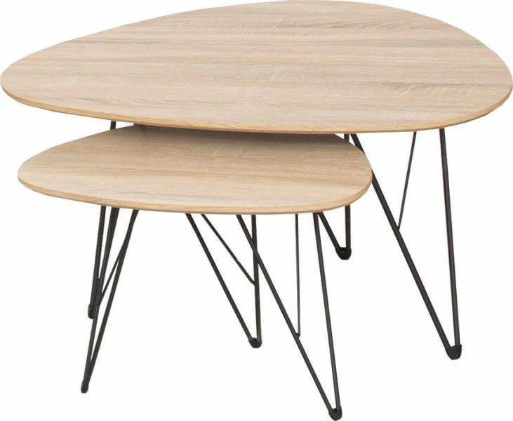 Zestaw dwóch stolików Sieno (dąb jasny)