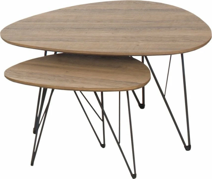 Zestaw dwóch stolików Sieno (orzech)