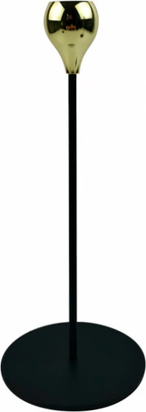 Świecznik średni Deco 45 (czarny/złoty)