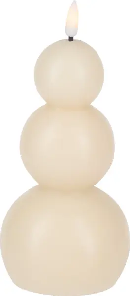 Świeca woskowa LED Cozy Light 57 (kremowy)