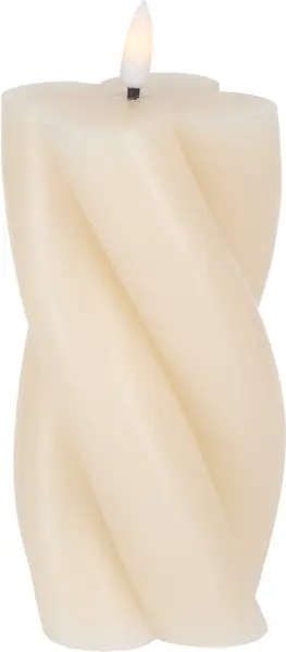 Świeca woskowa LED Cozy Light 60 (kremowy) 