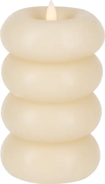 Świeca woskowa LED Cozy Light 61 (kremowy)
