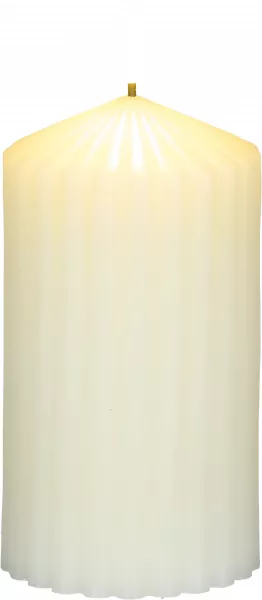 Świeca woskowa LED duża Cozy Light 52 (kremowa)