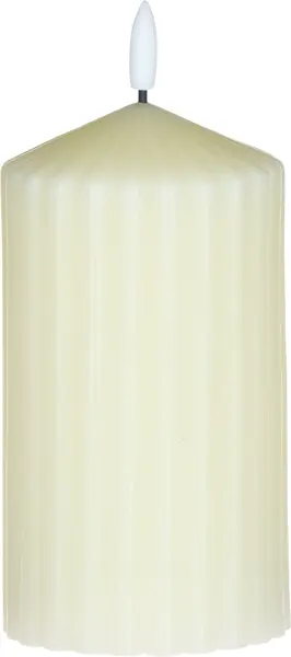 Świeca woskowa LED duża Cozy Light 52 (kremowa)