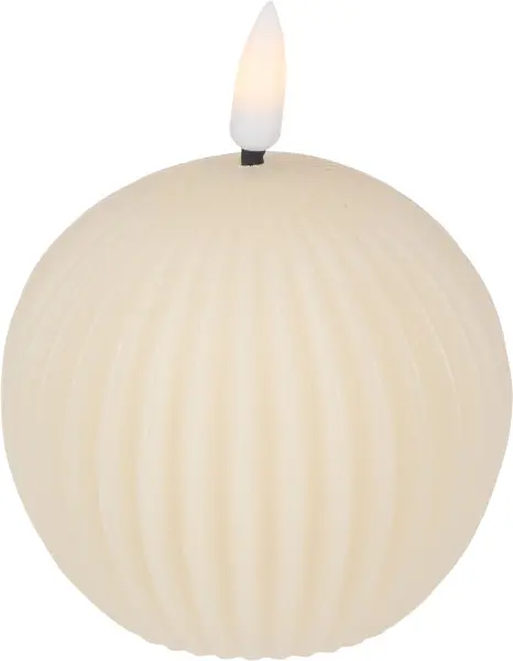 Świeca woskowa LED duża Cozy Light 58 (kremowy)