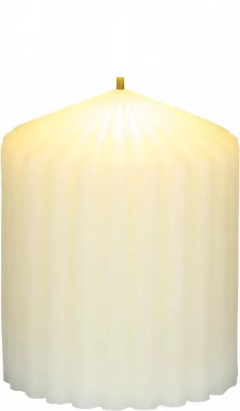 Świeca woskowa LED mała Cozy Light 52 (kremowa) 