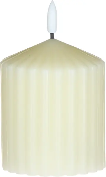 Świeca woskowa LED mała Cozy Light 52 (kremowa)