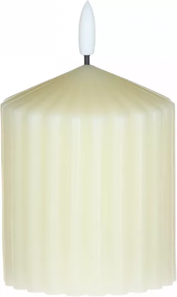 Świeca woskowa LED mała Cozy Light 52 (kremowa) 