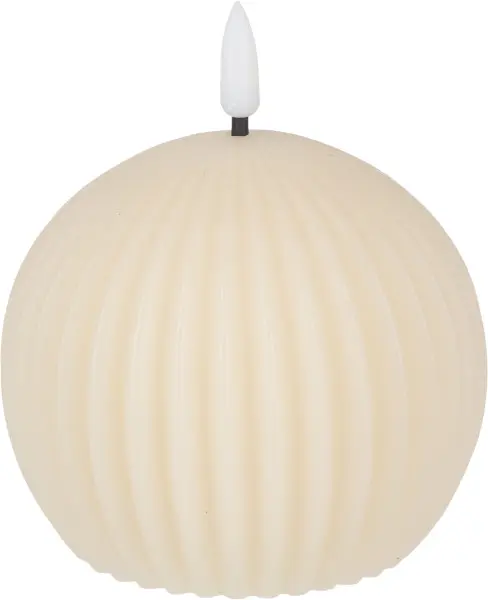 Świeca woskowa LED mała Cozy Light 58 (kremowy)