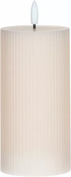 Świeca woskowa LED duża Cozy Light 55 (jasnoróżowa) 