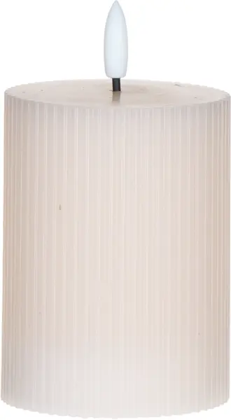 Świeca woskowa LED mała Cozy Light 55 (jasnoróżowa)