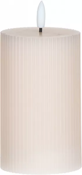 Świeca woskowa LED średnia Cozy Light 55 (jasnoróżowa) 