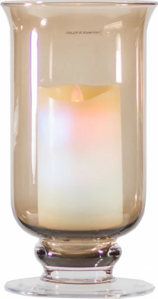 Świecznik szklany Lorina 3 (topazowy)