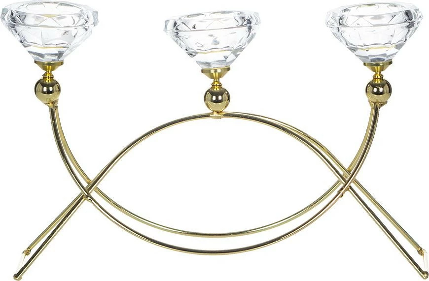 Świecznik potrójny Tasso 20 (złoty) 