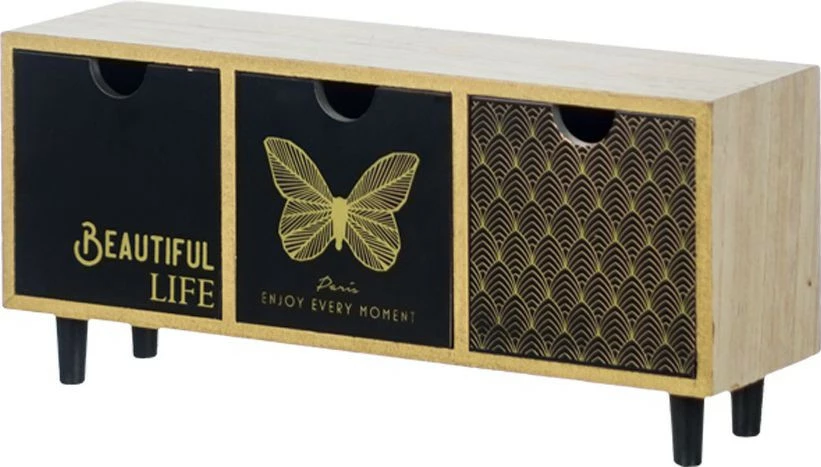 Szkatułka (Organizer) Mirsano 20 (czarno-złota) 