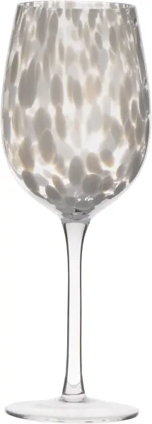 Kieliszek do wina Dots 23 (przezroczysty/biały)