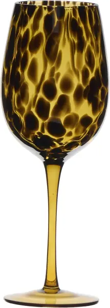 Kieliszek do wina Dots 23 (bursztynowy/czarny)