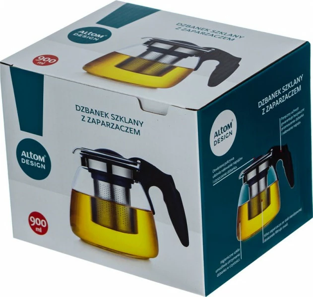 Zestaw Andrea - dzbanek z zaparzaczem i 2 kubki termiczne 