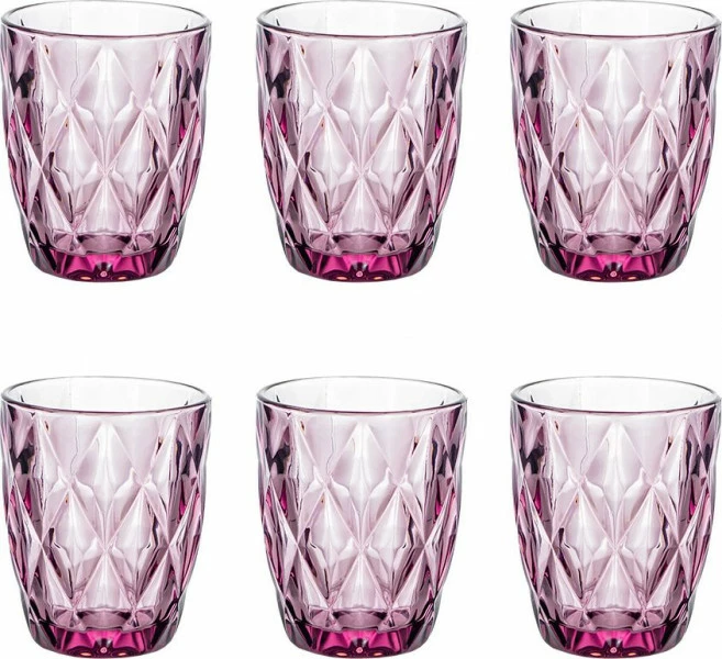 Zestaw szklanek Elise 6szt. (różowy)