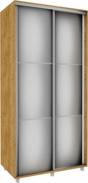 Szafa przesuwna 3xlustra 100cm (dąb Soma ciemny) 