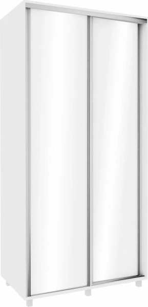 Szafa przesuwna 100 cm (biały połysk)