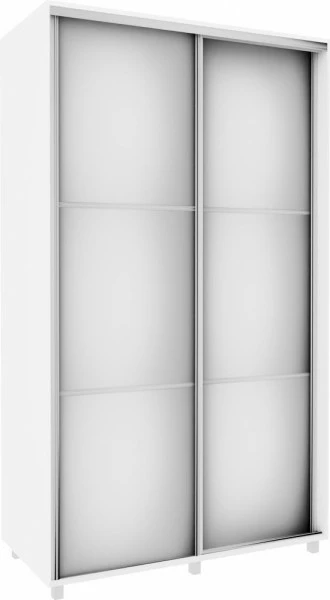 Szafa przesuwna 3xlustra 120cm (biały)