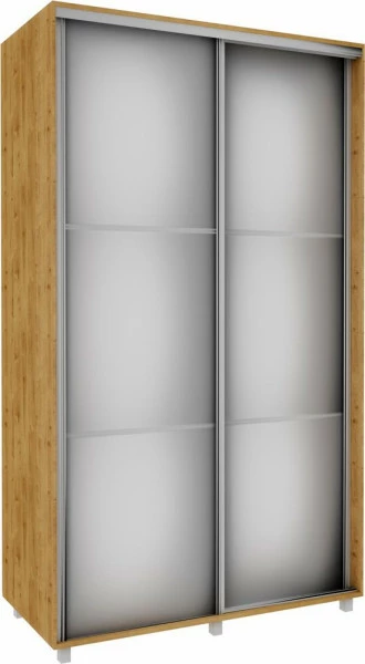 Szafa przesuwna 3xlustra 120cm (dąb Soma ciemny)