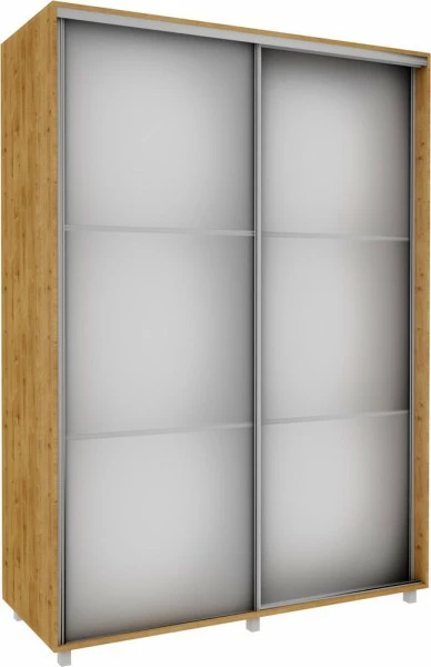 Szafa przesuwna 3xlustra 150cm (dąb Soma ciemny)