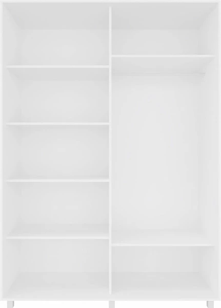 Szafa przesuwna 3xlustra 150cm (biały)