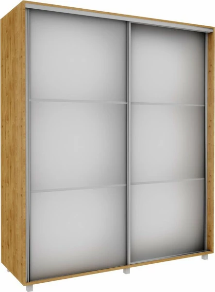 Szafa przesuwna 3xlustra 180cm (dąb Soma ciemny)