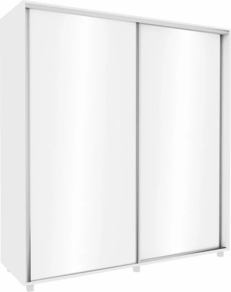 Szafa przesuwna 200 cm (biały połysk)