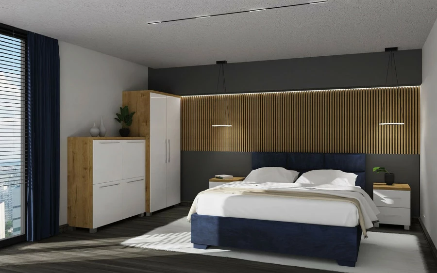 Materac bonellowy 140x200 biały