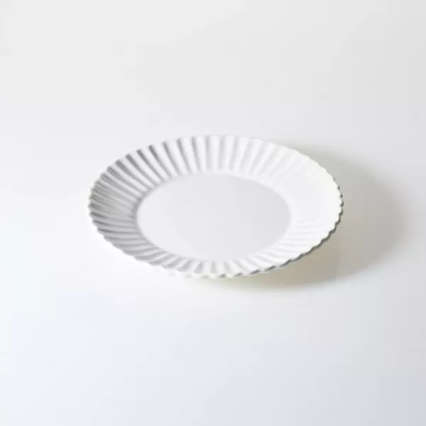 Zestaw talerzy porcelanowych Lotus 18 elementów (biały) 